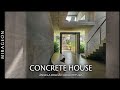 Surrounded by lush nature  concrete house