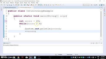 Java Infinite Loop Example