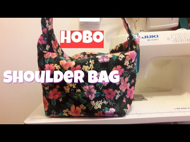 How To Sew A Hobo Bag + Make Hobo Bag Pattern From Scratch ⋆ Hello Sewing