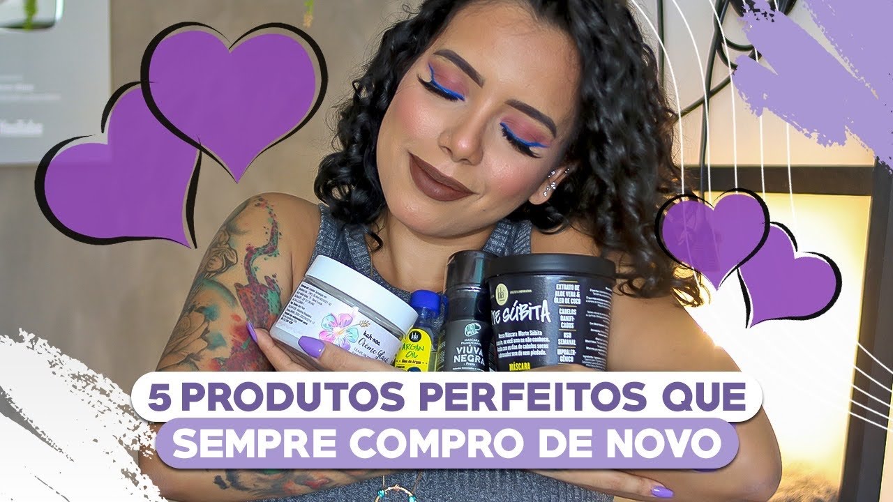 5 PRODUTOS DE CABELO CACHEADO QUE VALEM A PENA COMPRAR DE NOVO - Tamires Maia