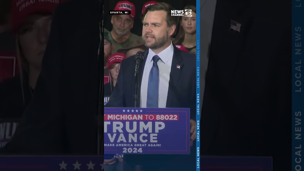 JD Vance holds rally in Sparta, Michigan