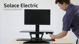 Solace Electric Standing Desk Converter Features Benefits