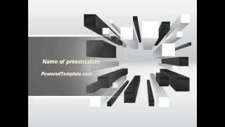 Downtown Model PowerPoint Template by PoweredTemplate.com
