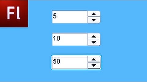 Flash Tutorial: The NumericStepper Component  -HD-
