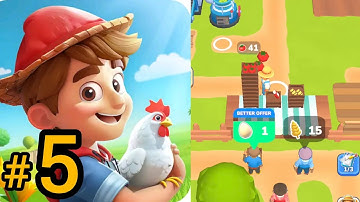 Little Farm Story : Idle Tycoon Gameplay Walkthrough Part 5 - Farming Games For Android & ios 5555
