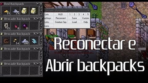 Reconectar e abrir todas as backpacks de dentro da 