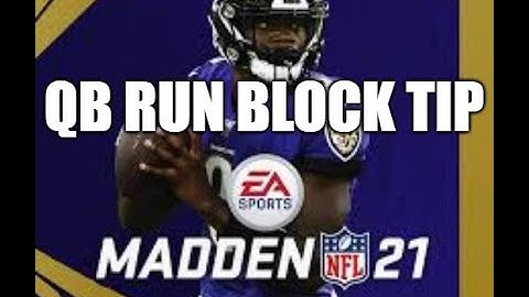 Madden 21 Glitches Cheats and Tips - QB Run Block Tip