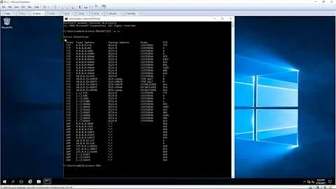 Netstat - Displays Ports opened