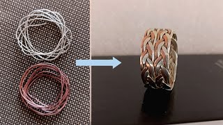 Making a ring from silver and copper wire||How it's make\Jewellery making\Gold Smith Luke