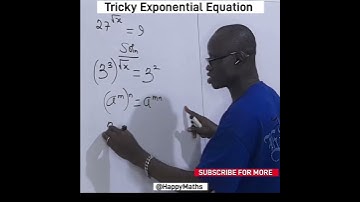 Tricky Exponential Equation Made Easy |Algebra well simplified