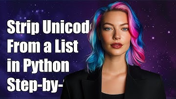 How to Strip Unicode Characters from a List in Python: A Step-by-Step Guide