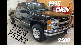 RESTORING MY DADS ORIGINAL 45,000 mile 1995 Chevy 3\/4 ton TRUCK IN HIS HONOR.