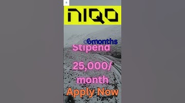 Software Engineer Internship at Niqo Robotics