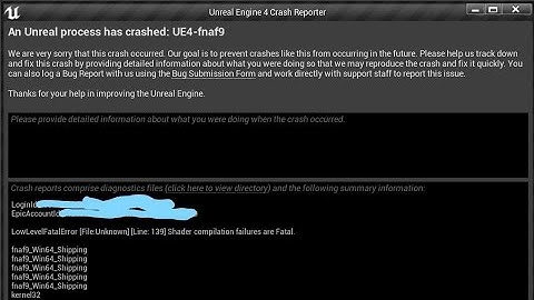Fix An Unreal Process Has Crashed UE4-FNAF_SOTM Error In Five Nights at Freddy