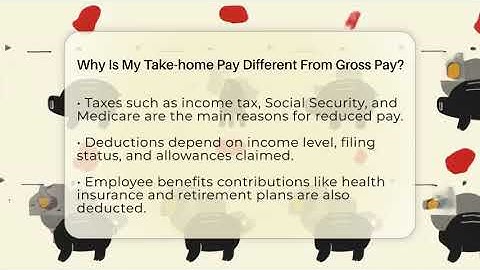 Why Is My Take-home Pay Different From Gross Pay? - Your Paycheck Planner