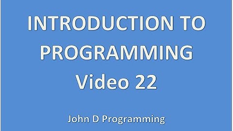 Video 22 - Introduction to User Interface