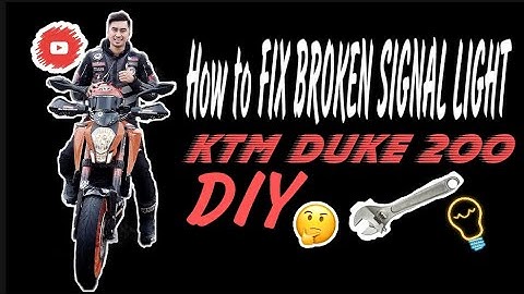 HOW TO FIX BROKEN SIGNAL LIGHT OF KTM DUKE 200 DIY (TAGALOG)