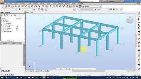 Lesson#3:Creating columns, beams and assigning supports in Robot Structural Analysis Professional