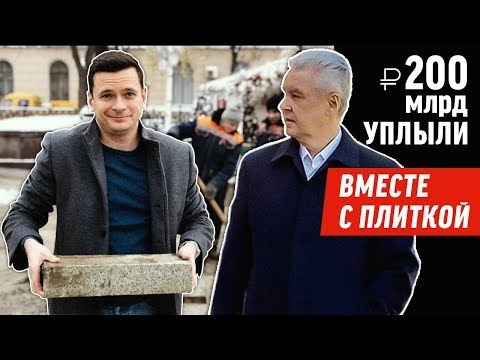 Яшин показал Собянину разбитую плитку