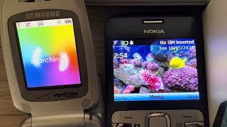 Samsung Scha650 verizon Wireless Vs Nokia C300 att  Startupshutdown