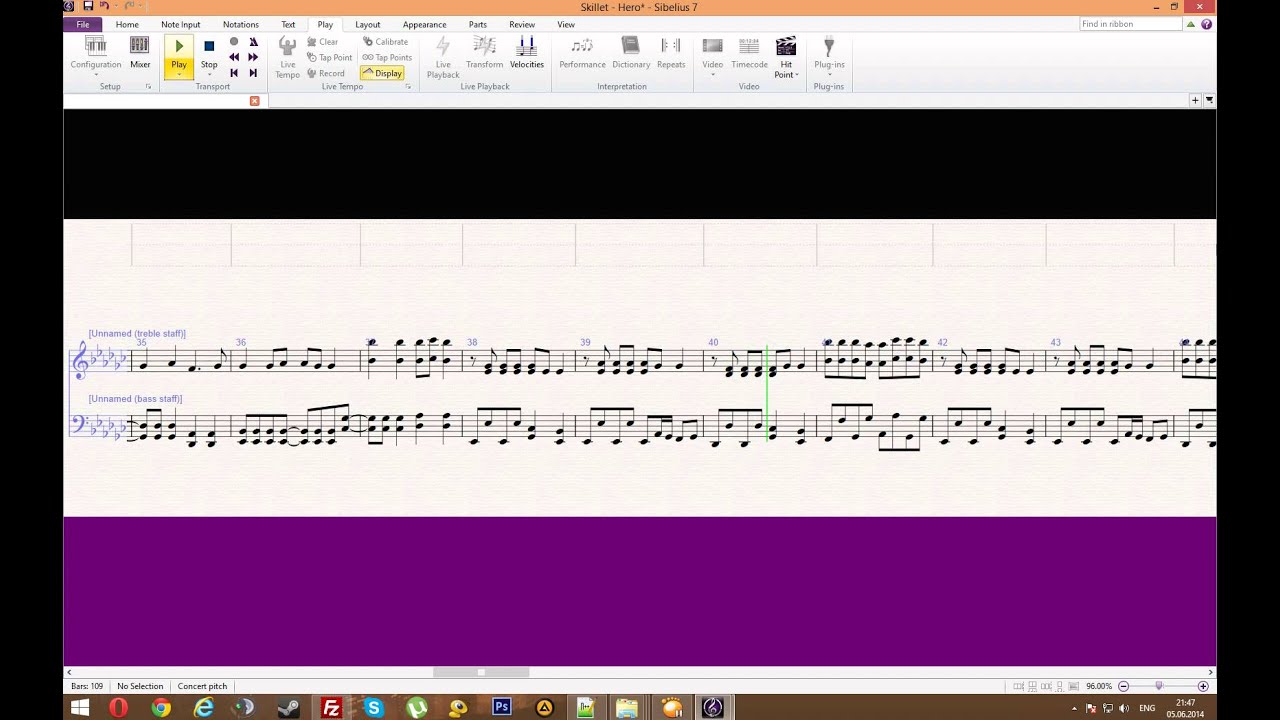 Skillet Hero (Piano Sheet Music Sibelius) YouTube
