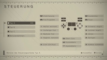 NieR:Automata Menu Explanation PS4 PlayStation
