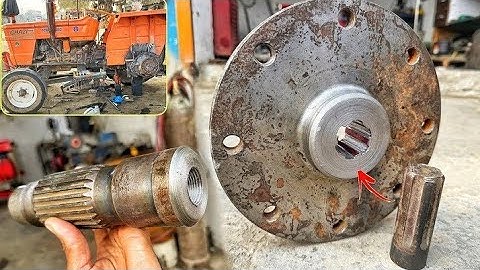 Impossible Fix? Mechanic Restores Damaged Fiat Tractor Axle on Lathe!