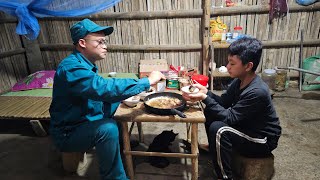 The Orphan Boy went to the forest to pick flowers, and when he returned, his uncles gave him gifts