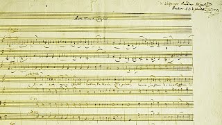 Wolfgang Amadeus Mozart - Ave Verum Corpus, K.618 {Autograph score}