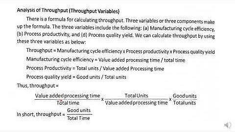 Throughput Accounting part 2