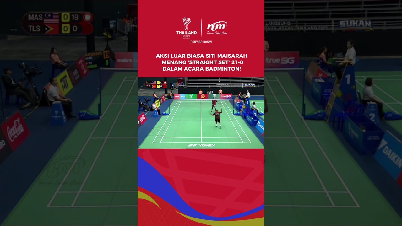 &lsquo;Court&rsquo; milik Siti Maisarah hari ini!  #SukanParaASEAN2025 #ASEANParaGames2025