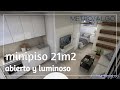 Minipiso 21m2  226sqftabierto ambiente industrial