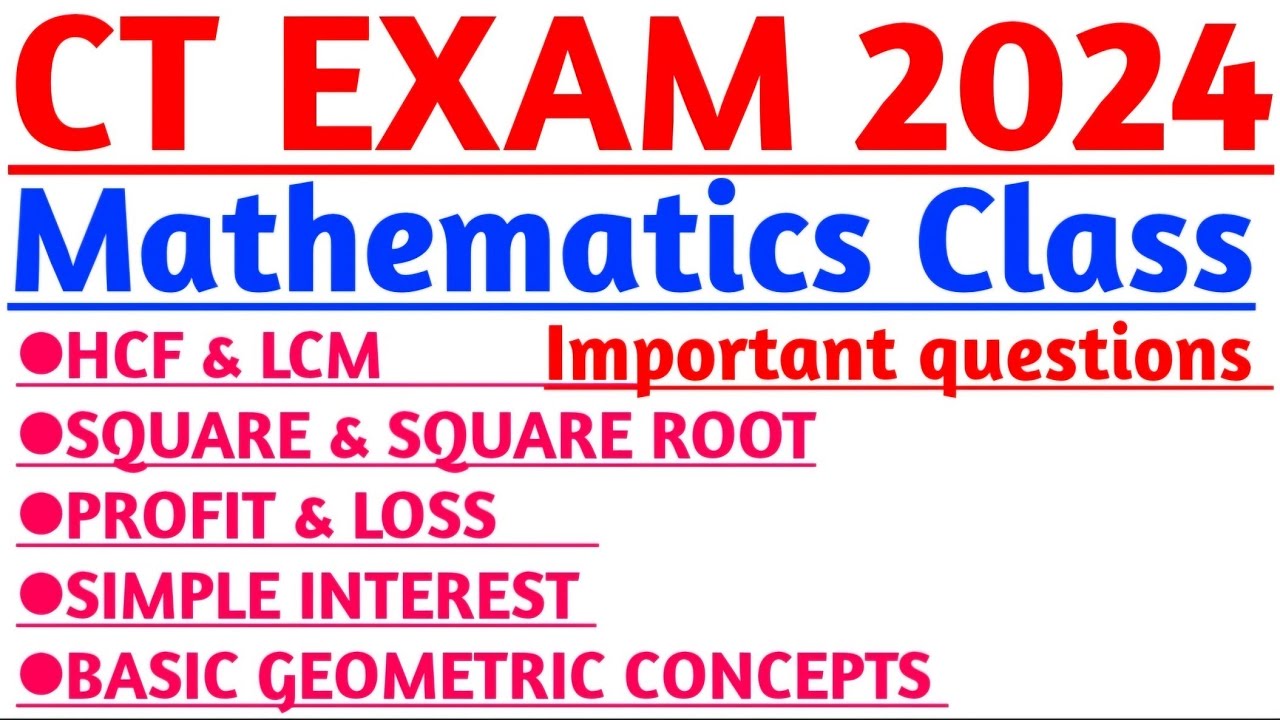 ct exam 2024 mathematics class|ct exam preparation 2024 class|odisha ct ...