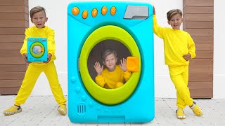 Senya Playing With Magical Toy Washing Machine - Compilation Videos