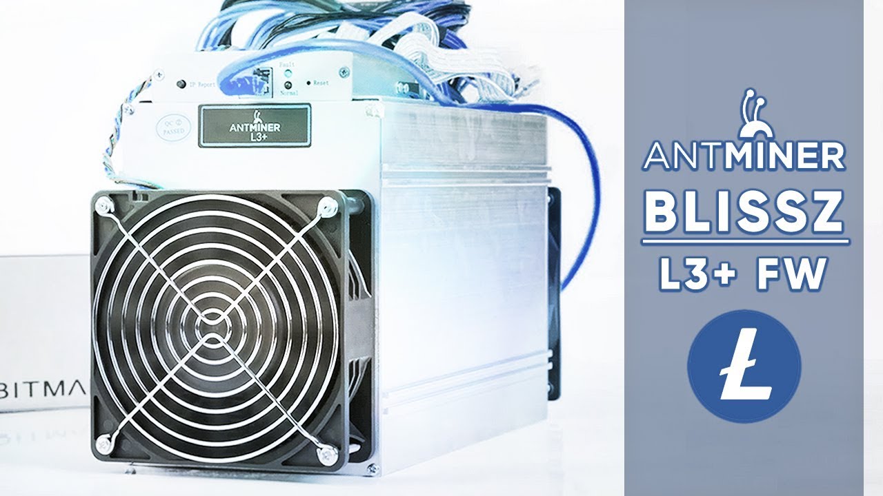 Bitmain Antminer L3 con firmware blissz y PSU 598 Mh/s a 605 Mh/s 
