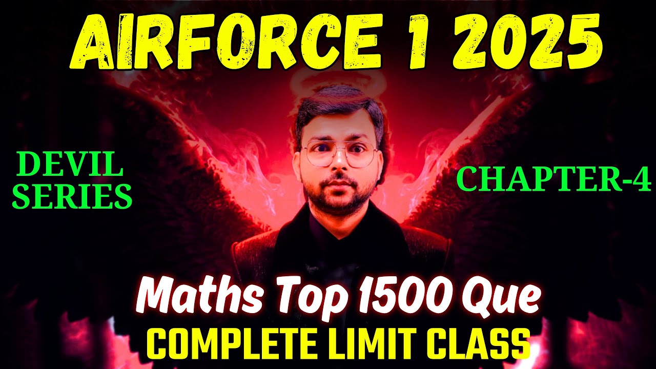 Airforce 1 2025 Maths Devil Series 4 Limit Airforce Maths Top 1500