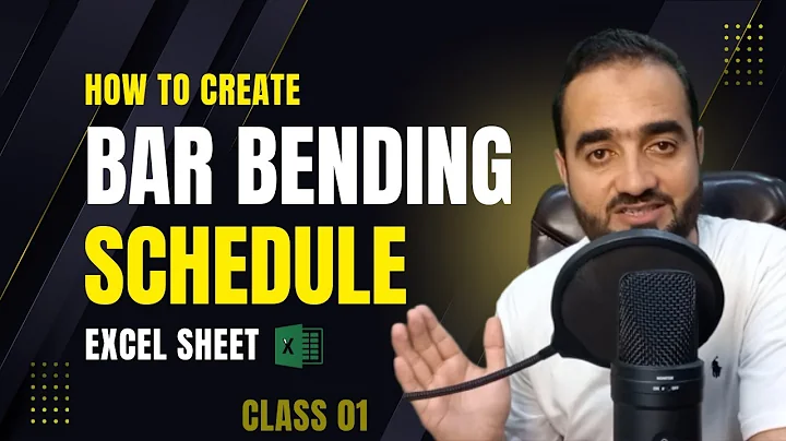 Bar Bending Schedule | How to Create BBS Excel Sheet In Feet and Inches اردو/ हिंदी  part 1.