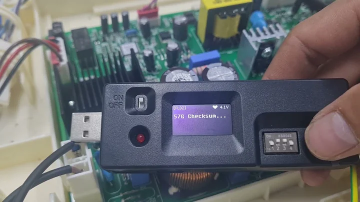How to update compressor LG with jig software rewriter FLD2