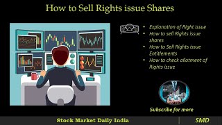 How to sell Right Issue in Zerodha|How to sell Rights Entitlement|How to check right issue allotment