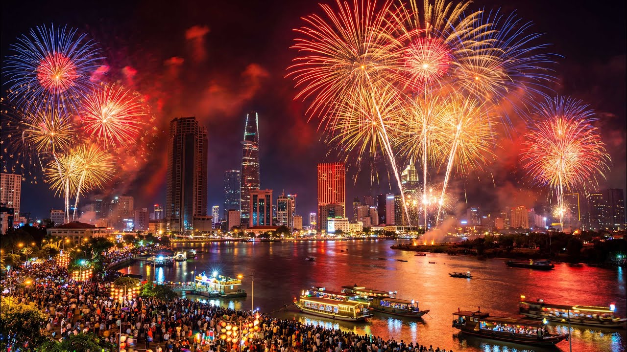 Pháo Hoa Giao Thừa Rực Rỡ Tại TP. Hồ Chí Minh | Tết Nguyên Đán 2026 Lung Linh Sắc Xuân
