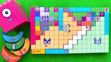 Looking for Numberblocks NEW 1278 Puzzle Tetris Shape | ASMR chirping of birds