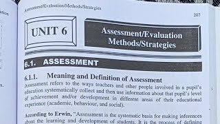 Assessment/Evaluation/Methods/strategy#unit 6 #educationaltechnology#5thsemester#bsnursingnotes#imp