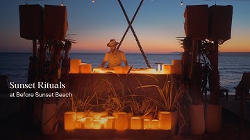 Atmospheric Downtempo DJ Set at sunset at Before Sunset Beach