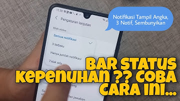 Cara Setting Tampilan Ikon Notifikasi di Bar Status HP Samsung Galaxy M32 M21 A03S M12 M42 M22 OneUI