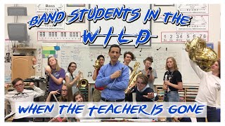 Band Students in the WILD: When the Teacher is Gone (Makes You CRINGE)