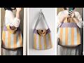 リネンのあまり布で2wayバッグ作りました diy sashiko 2way bag with leftover fabric|時。