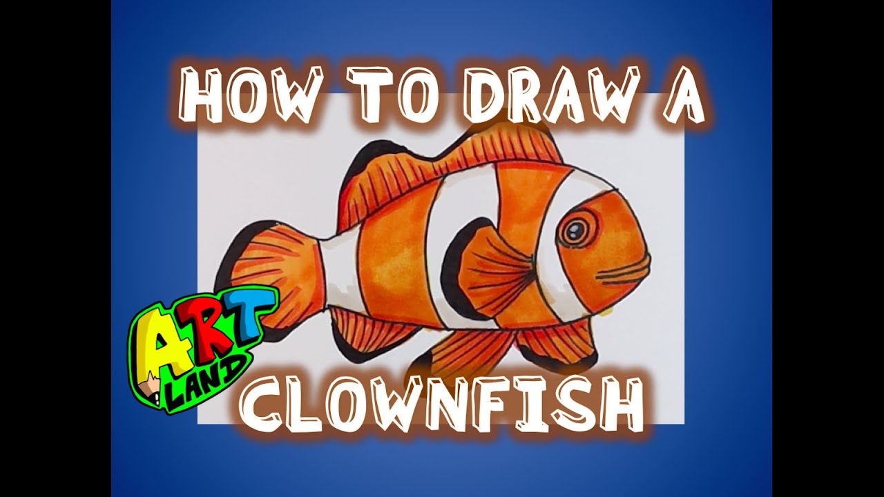 How to Draw a Clownfish  Easy Step-by-Step Art Activity & Video