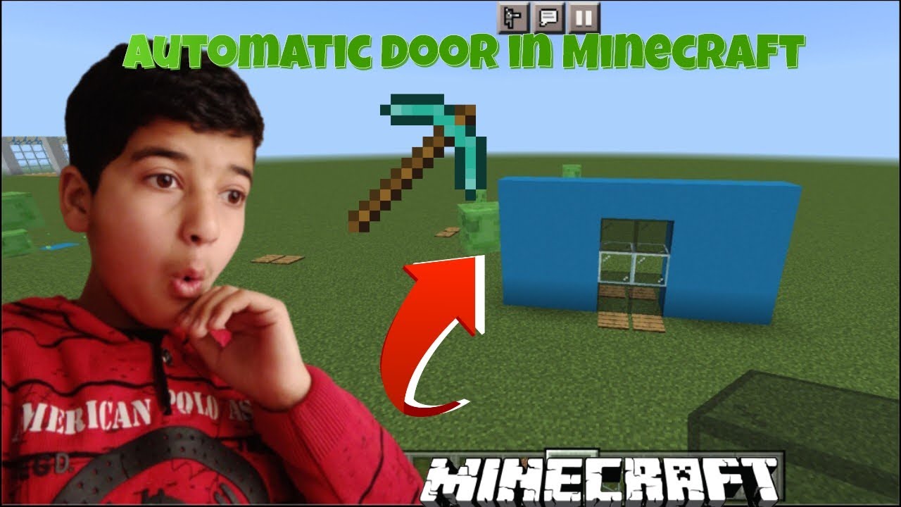 Minecraft video_Automatic door 🚪 YouTube