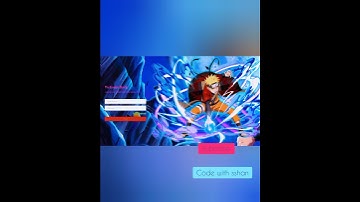 animated (bg-naruto) login form. using html and css.