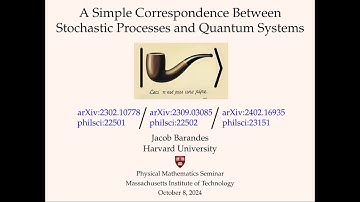 Jacob Barandes - “A Simple Correspondence Between Stochastic Processes and Quantum Systems”
